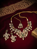 Ishhaara Navarathna Kundan Stones Necklace