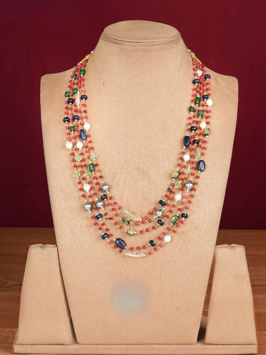 Ishhaara Navaratna Beads Necklace