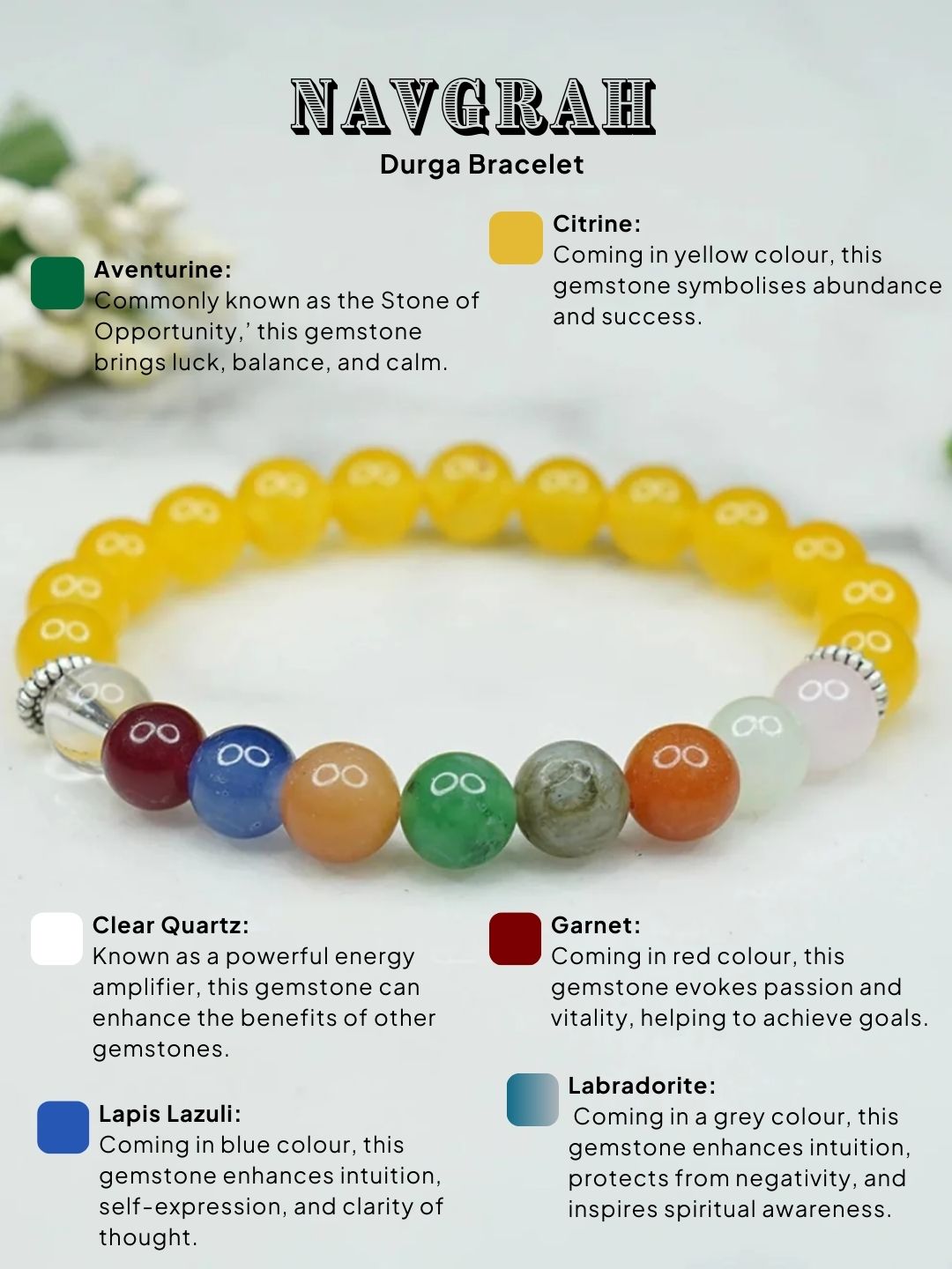 Ishhaara Navgrah Durga Bracelet