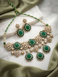 Ishhaara Navratan Polki Necklace Set