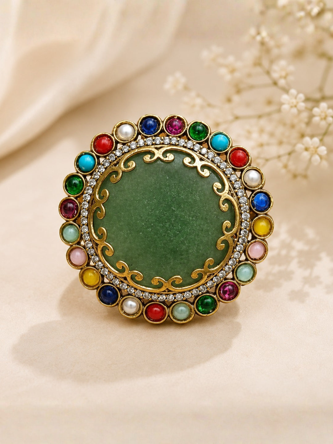 Ishhaara Navratna Royal Ring