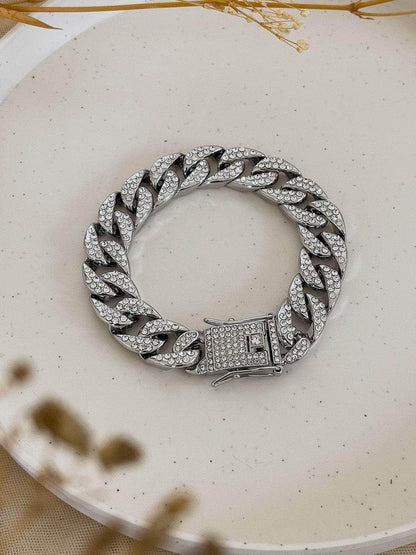 Ishhaara New American Style Rhinestone Inlaid Fashion Bracelet