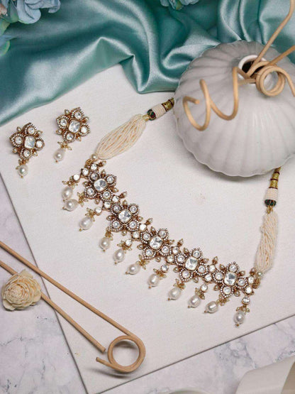 Ishhaara Nisha Aggarwal In Kundan Pearl Choker