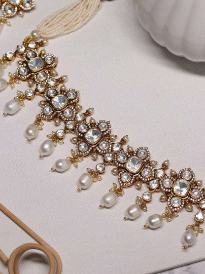Ishhaara Nisha Aggarwal In Kundan Pearl Choker