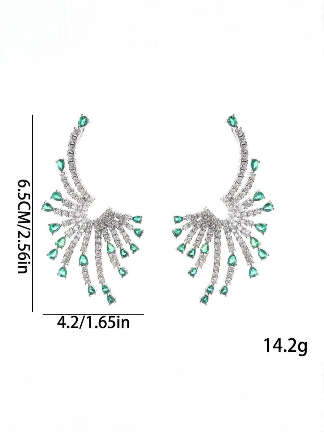 Ishhaara Obsidian Flare Earring