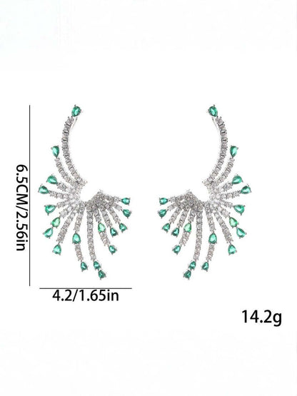 Ishhaara Obsidian Flare Earring