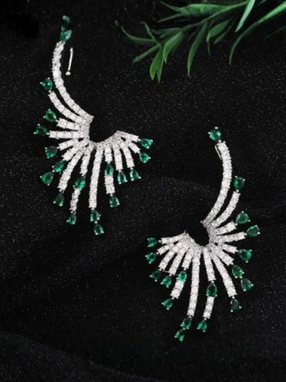 Ishhaara Obsidian Flare Earring