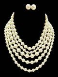 Ishhaara Off White Kareena Kapoor Inspired Pearl Layered Necklace