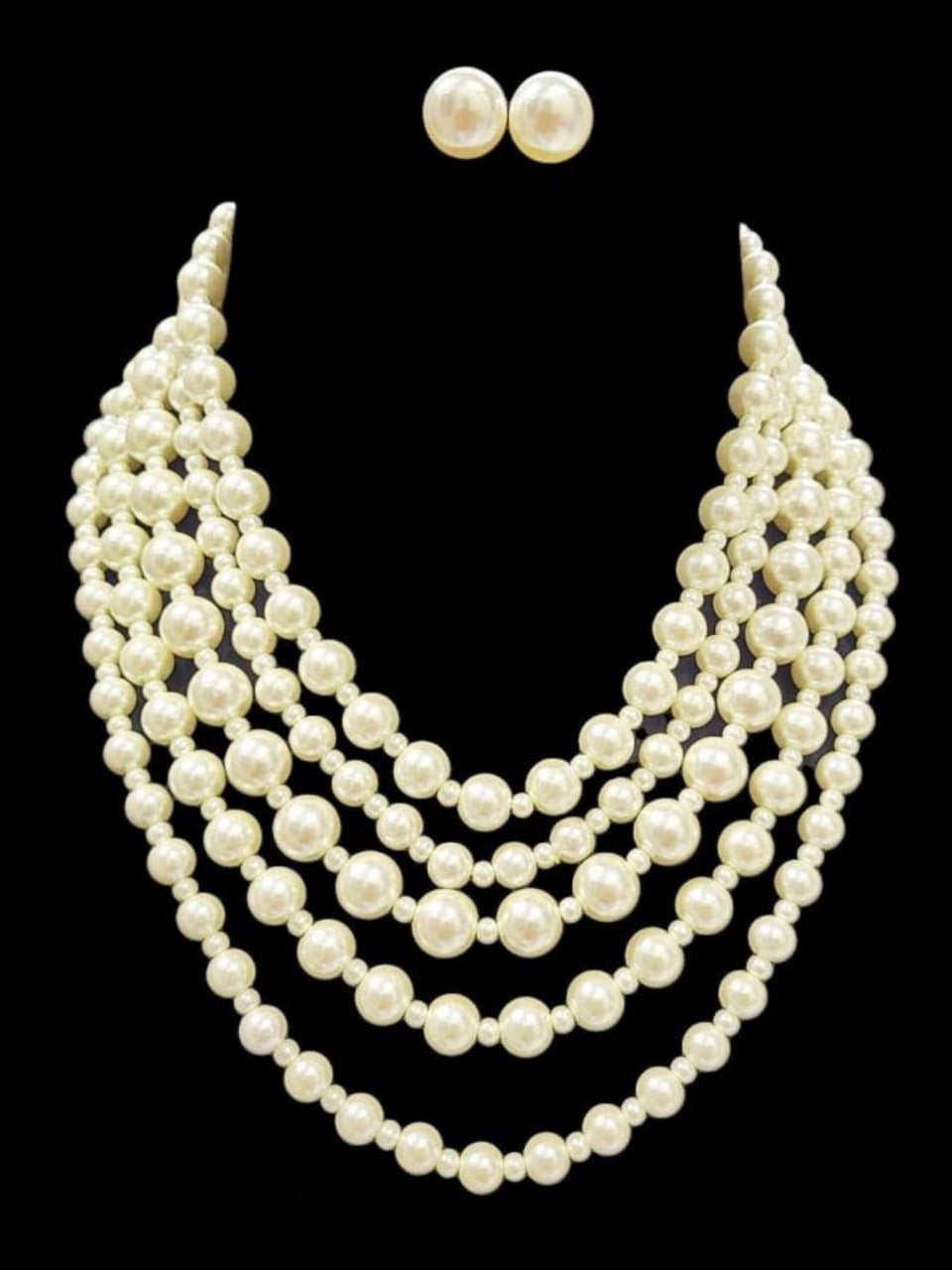 Ishhaara Off White Kareena Kapoor Inspired Pearl Layered Necklace