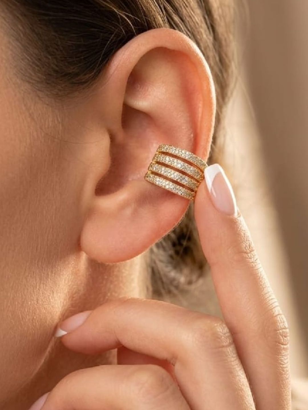 Ishhaara One Sided Gloria Spiral Earcuff