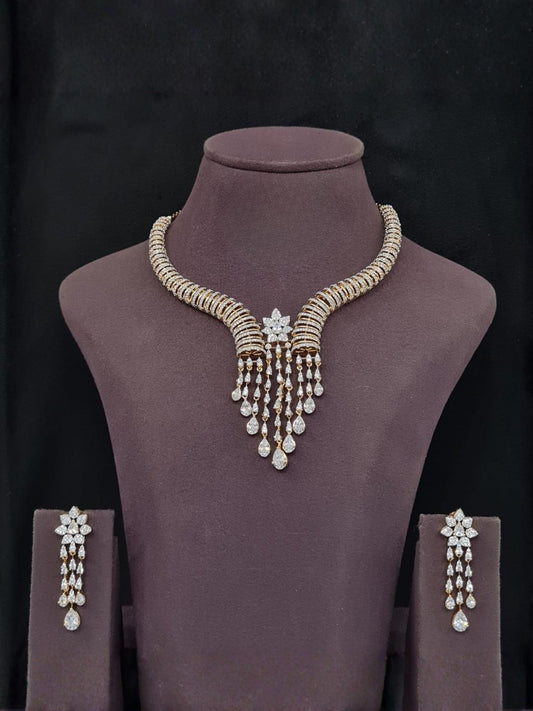 Ishhaara Opulent American Diamond Necklclace