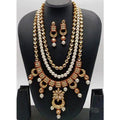 Ishhaara Orange 5 Chand Long Rahi Haar Necklace