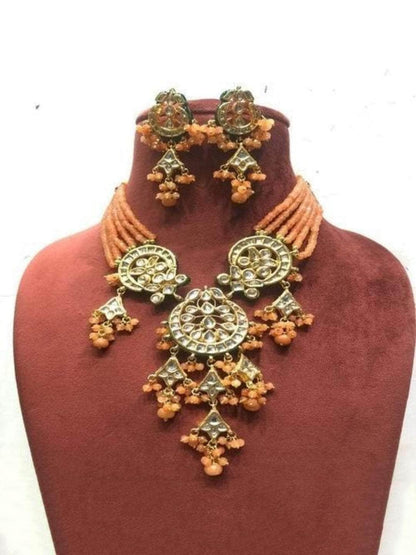 Ishhaara Kundan 3 Pendant Necklace