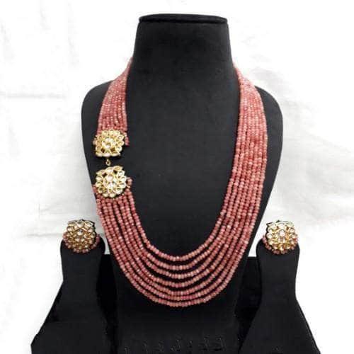 Ishhaara Side Kundan Pendant Nekclace Set