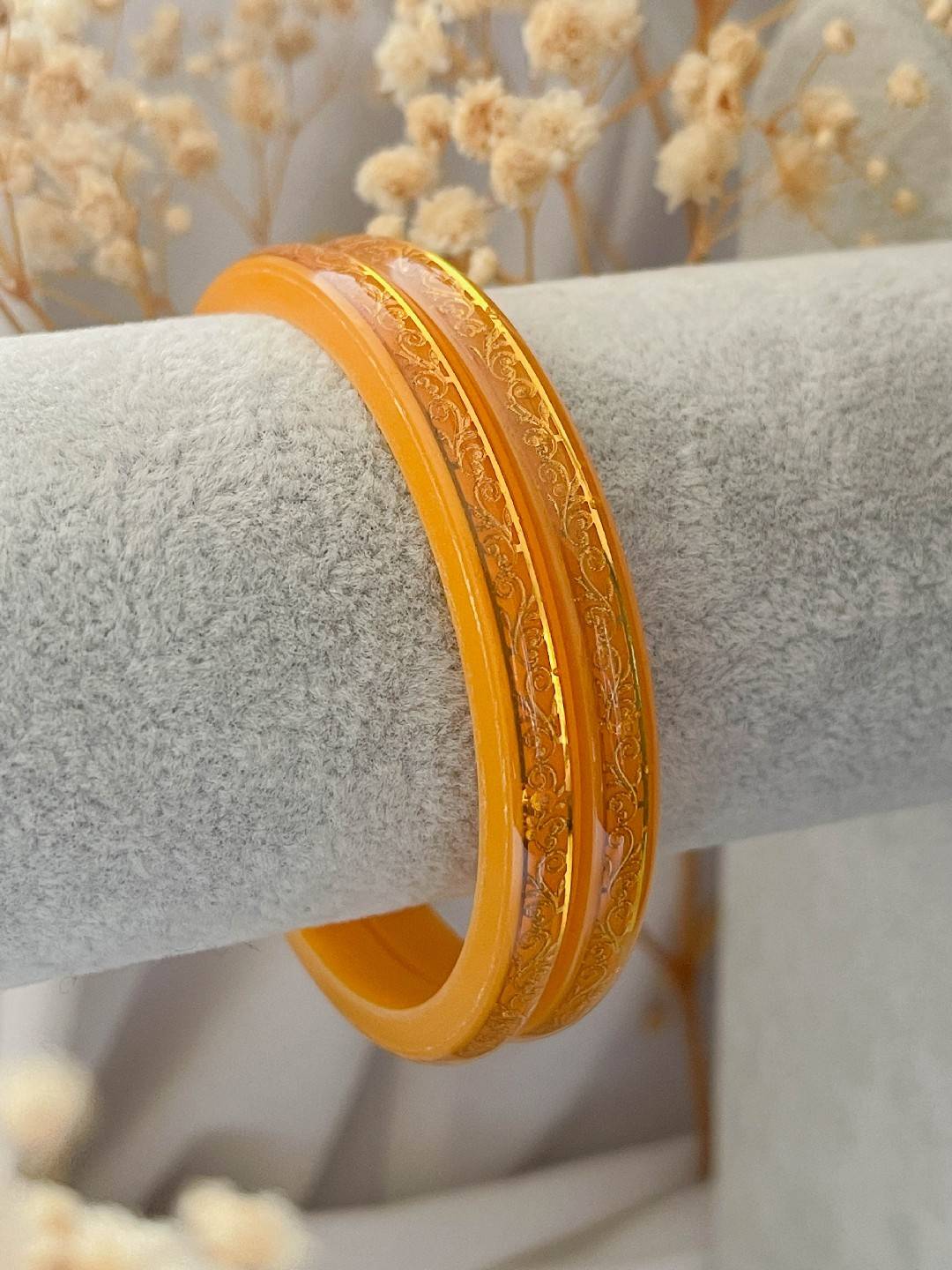 Ishhaara Orange Trending Viral Pola Bangles