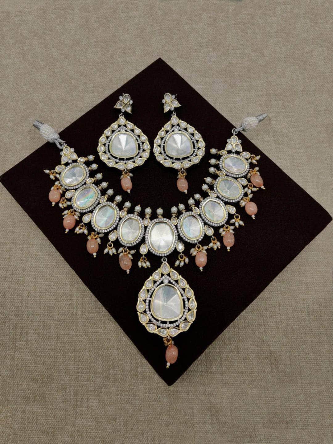 Ishhaara Victorian Oxidized Polki Kundan