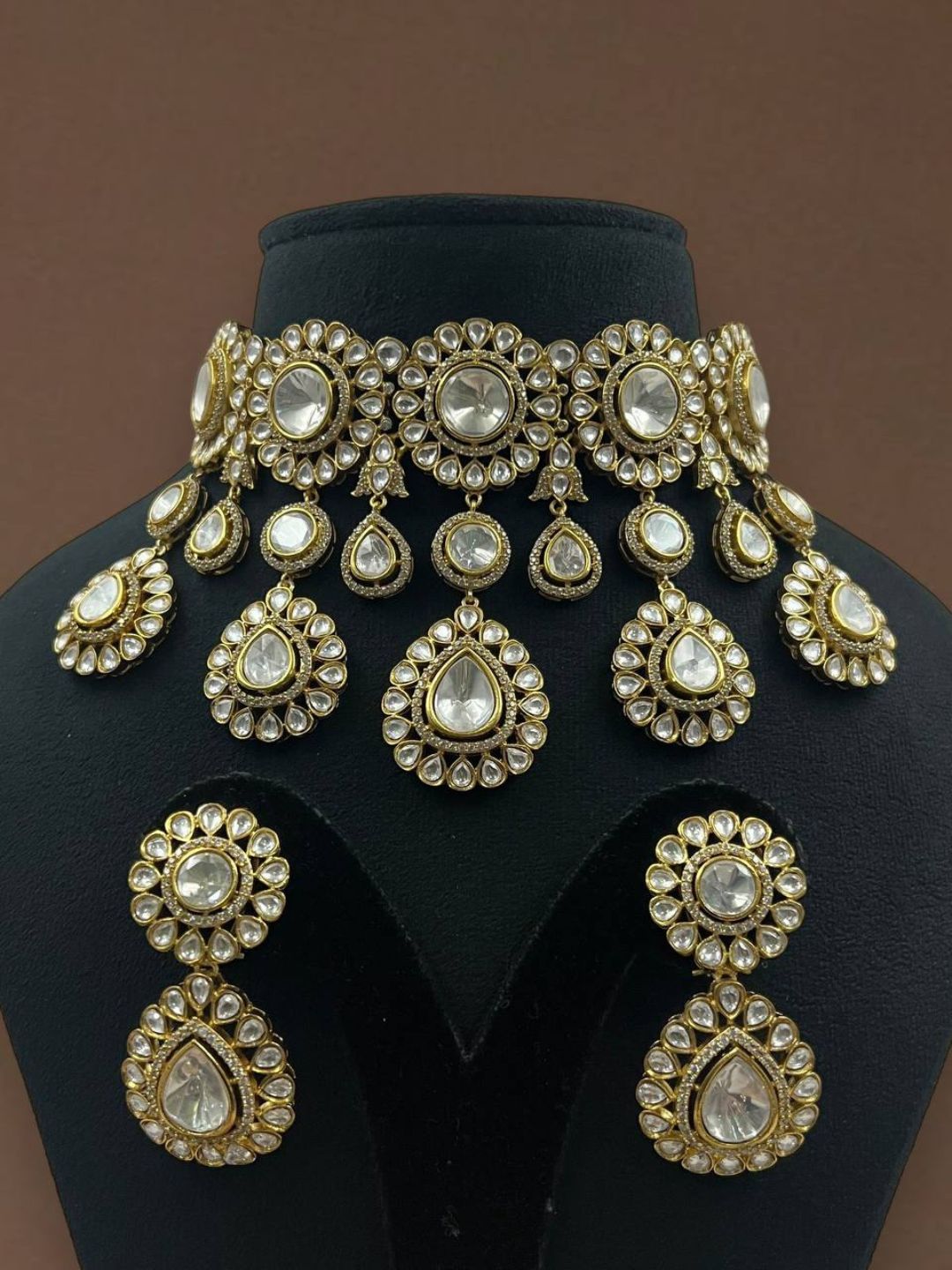 Ishhaara Ornate Delight Polki Necklace Set