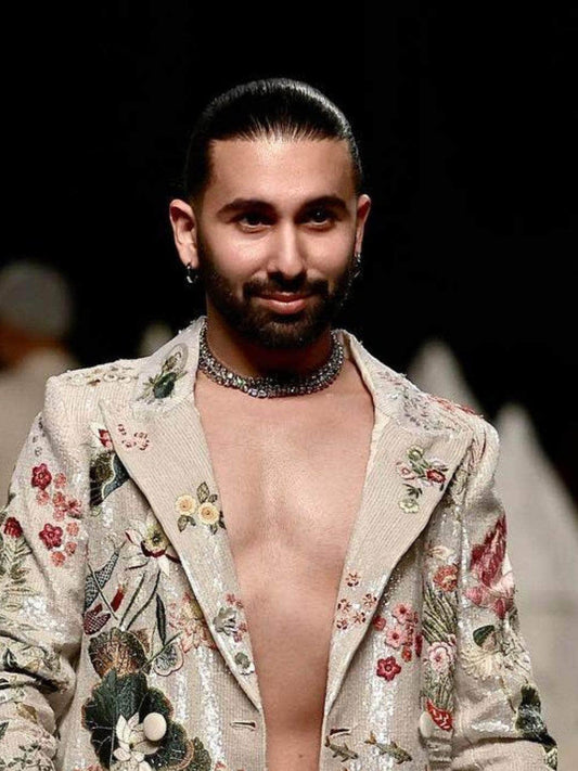 Ishhaara Orry Inspired Showstopper Necklace Silver