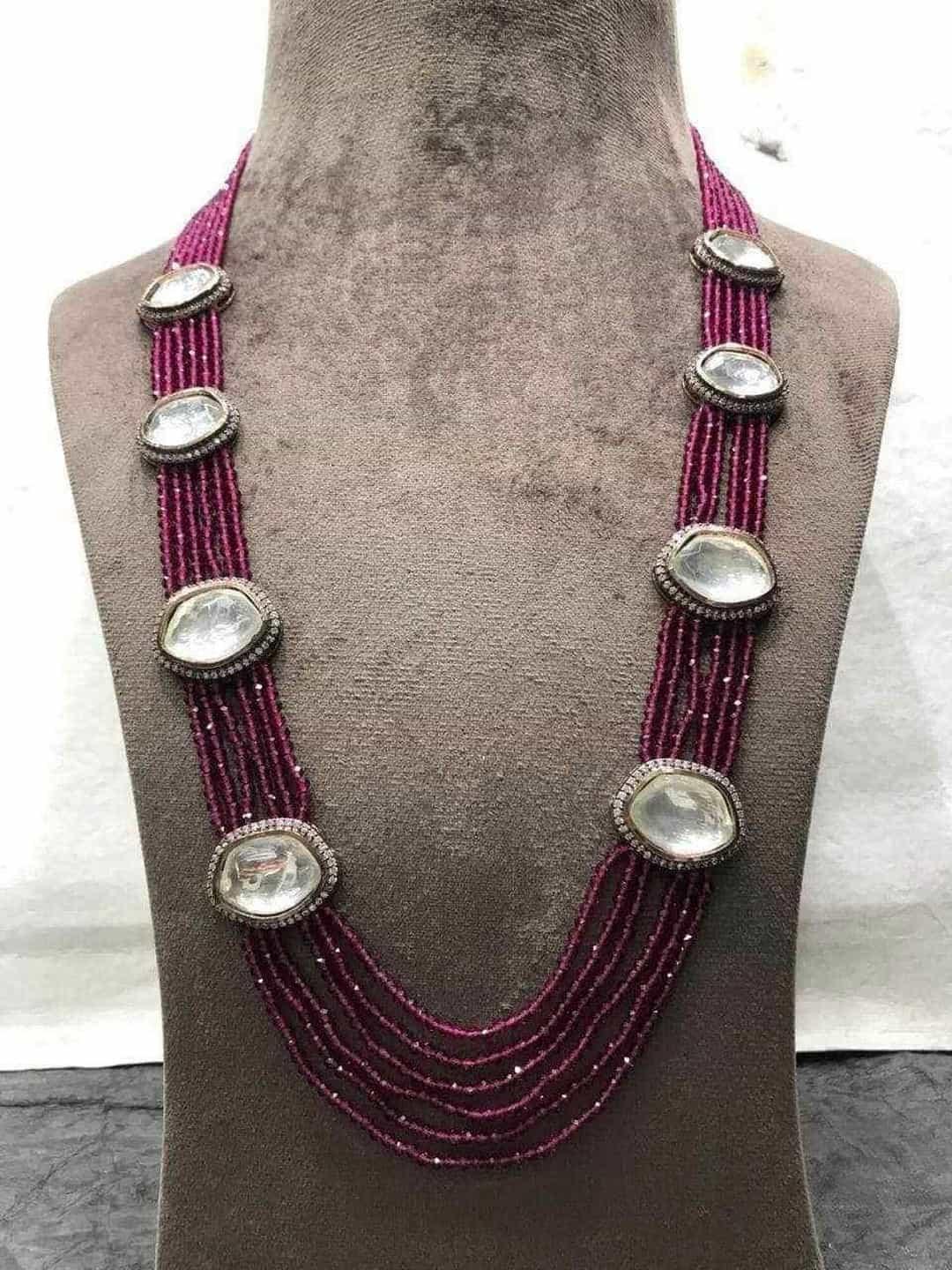 Ishhaara Oval Patch Layered Necklace