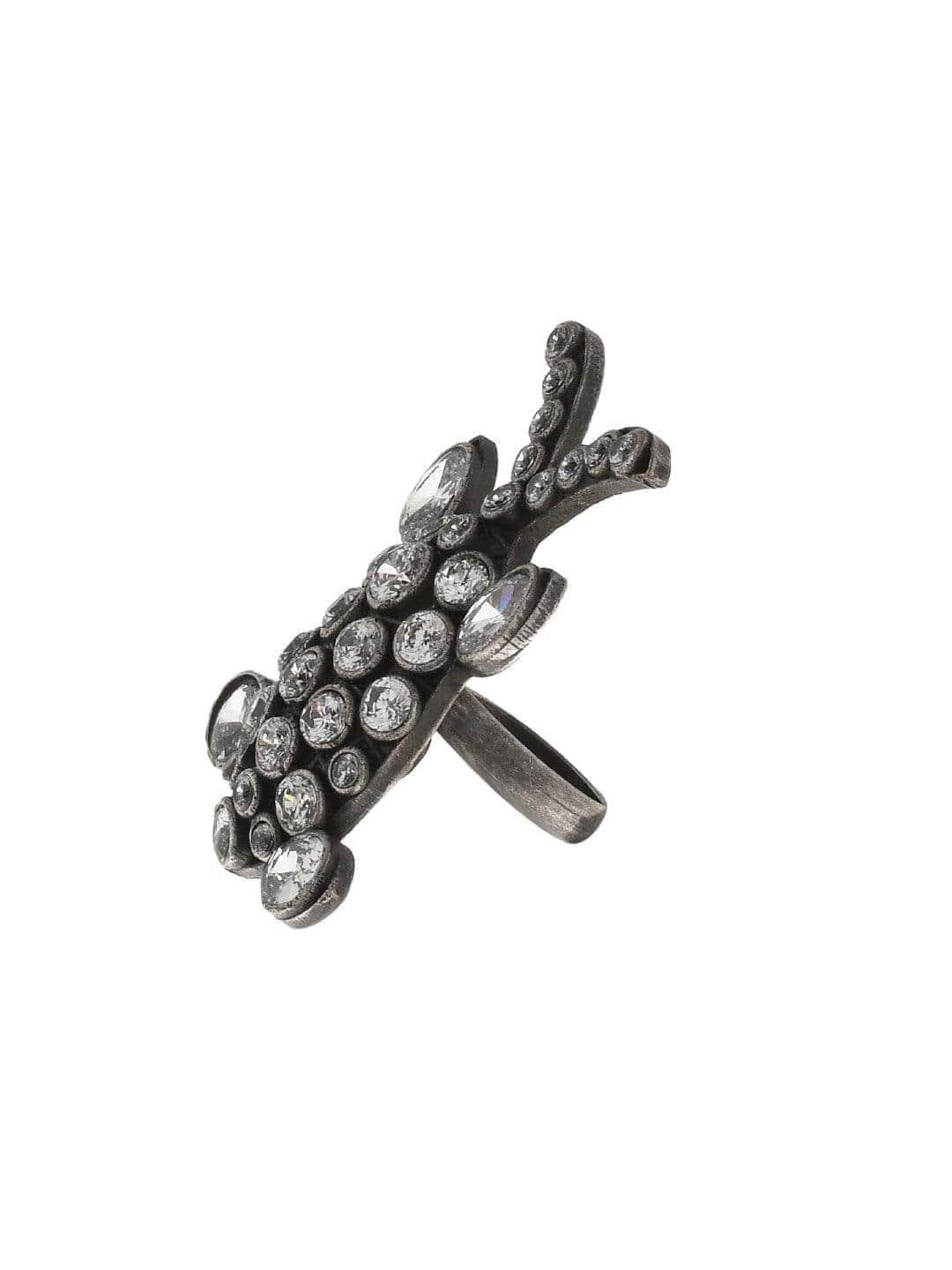 Ishhaara Oxidised Beam Matsya Ring