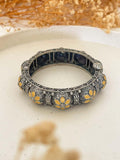 Ishhaara Oxidised Flower Shaped Tribal Bangle