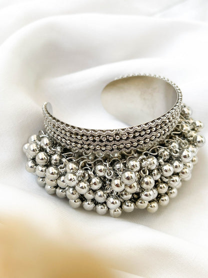 Ishhaara Oxidised German Silver Cuff Bracelet