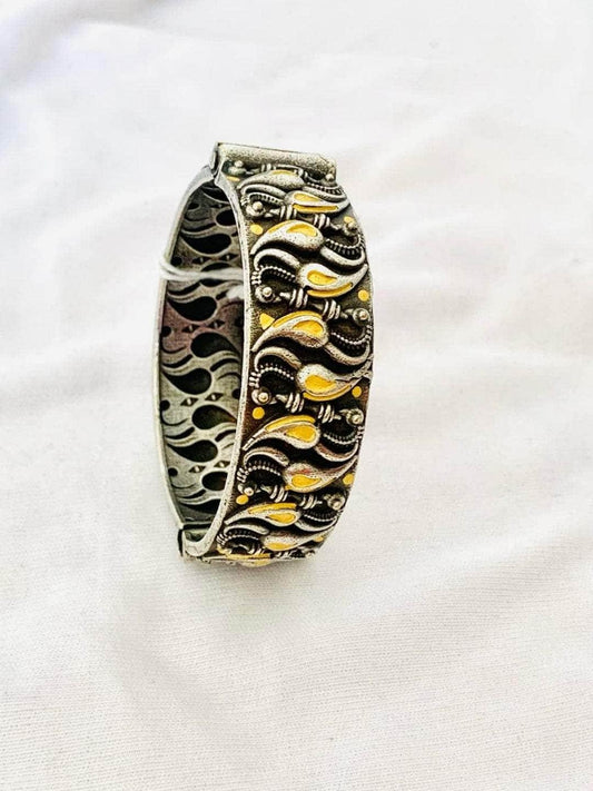 Ishhaara Oxidised Mango Shaped Hand Cuff