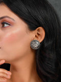 Ishhaara Oxidised Pushpa Lokh Stud Earring