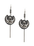 Ishhaara Oxidised Silver Bugadi Ear Cuff Earrings