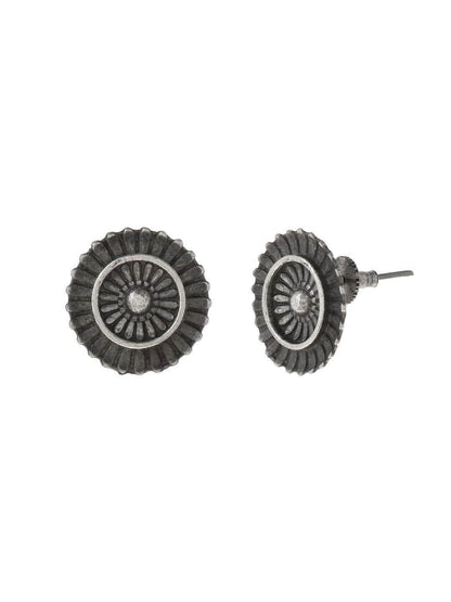 Ishhaara Oxidised Sun Chakra Stud Earing