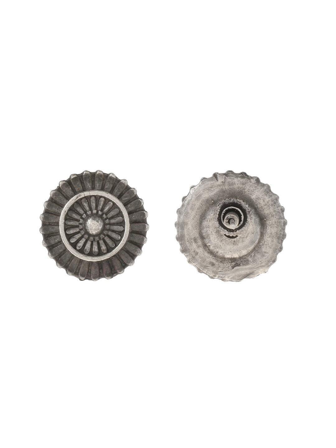 Ishhaara Oxidised Sun Chakra Stud Earing