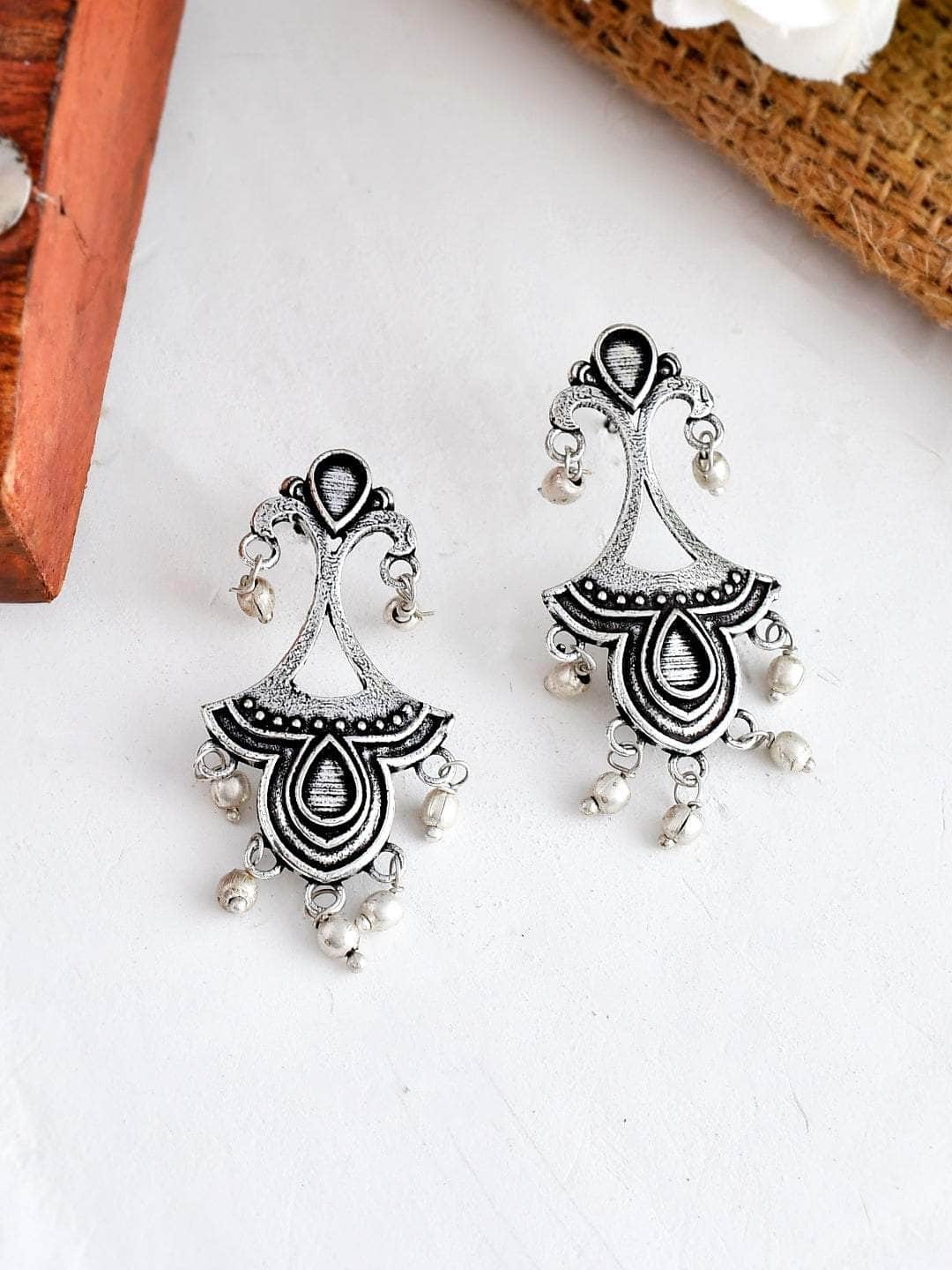 Ishhaara Oxidized Bhairavi Earrings