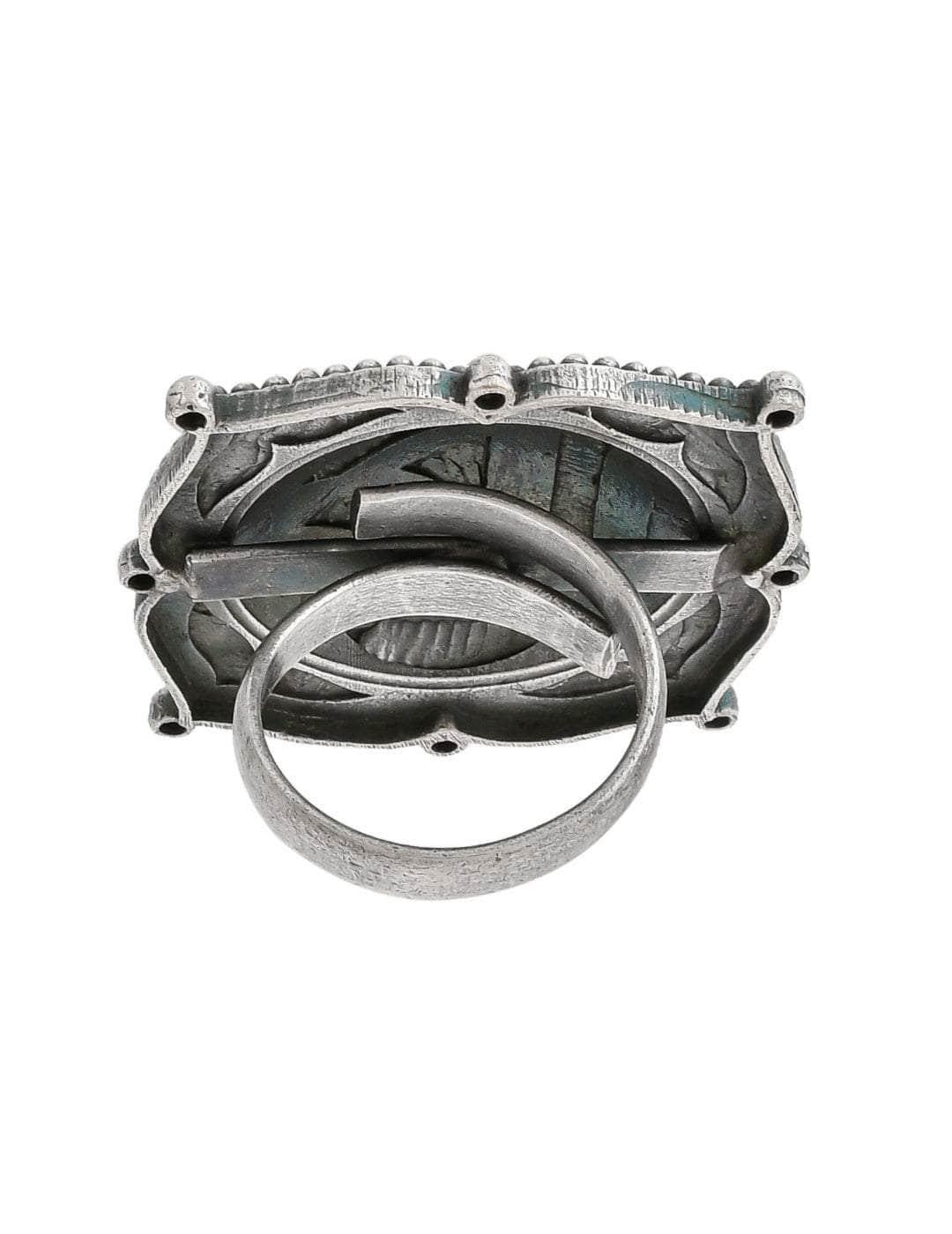 Ishhaara Oxidized Deeptha Ring