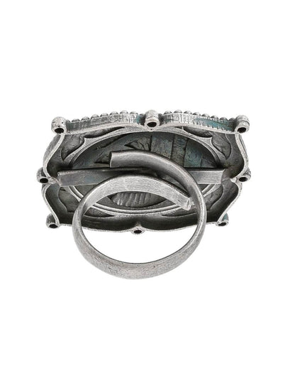 Ishhaara Oxidized Deeptha Ring