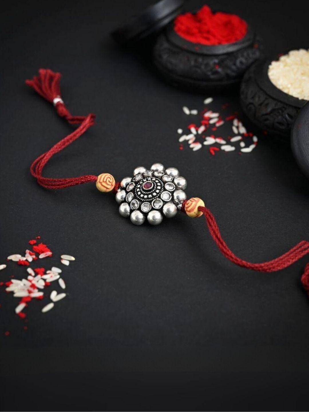 Ishhaara Oxidized German Silver Rakhi