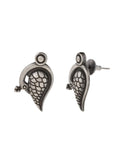 Ishhaara Oxidized Mayur Parna Stud Earrings