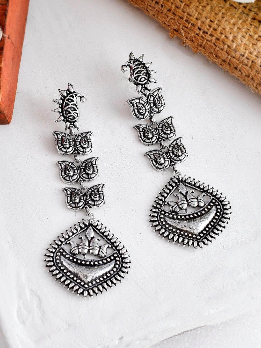 Ishhaara Oxidized Pragya Earrings