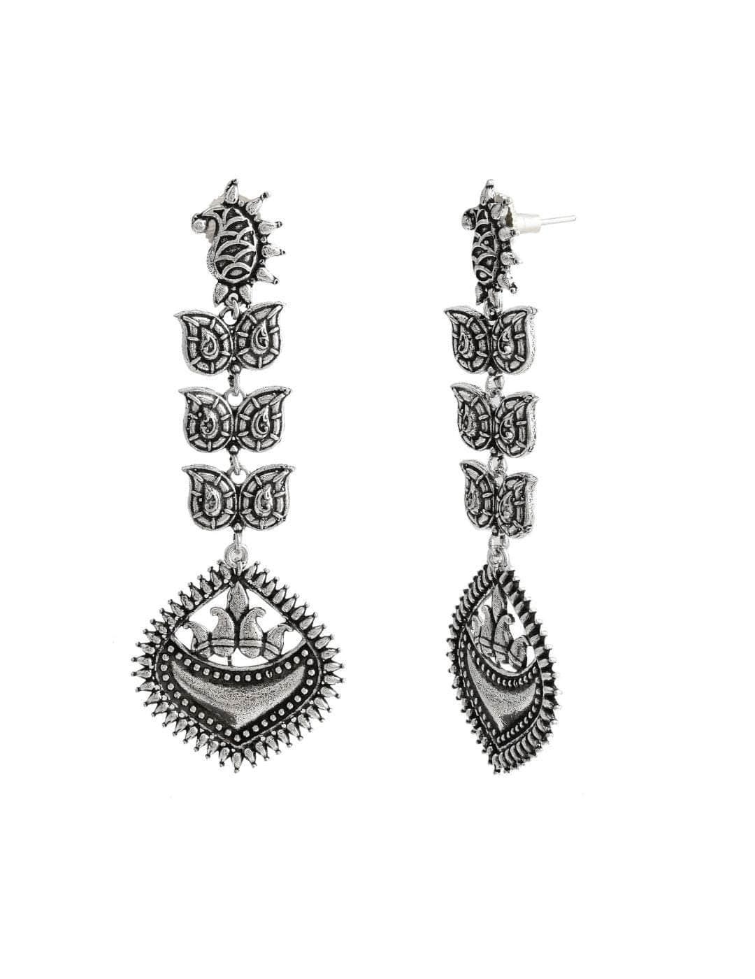 Ishhaara Oxidized Pragya Earrings