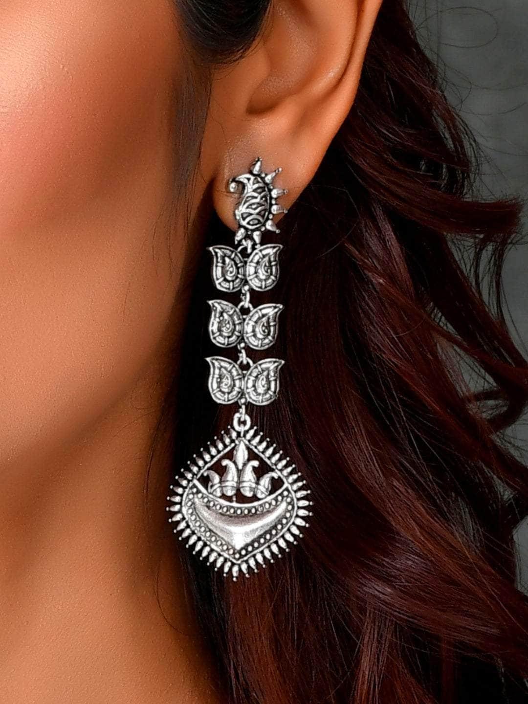 Ishhaara Oxidized Pragya Earrings