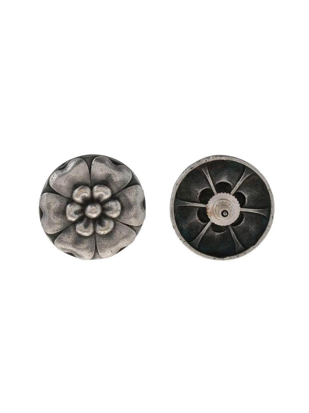 Ishhaara Oxidized Simba Tika Stud Earrings