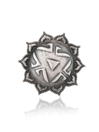 Ishhaara Oxidized Surya Mukhi Ring