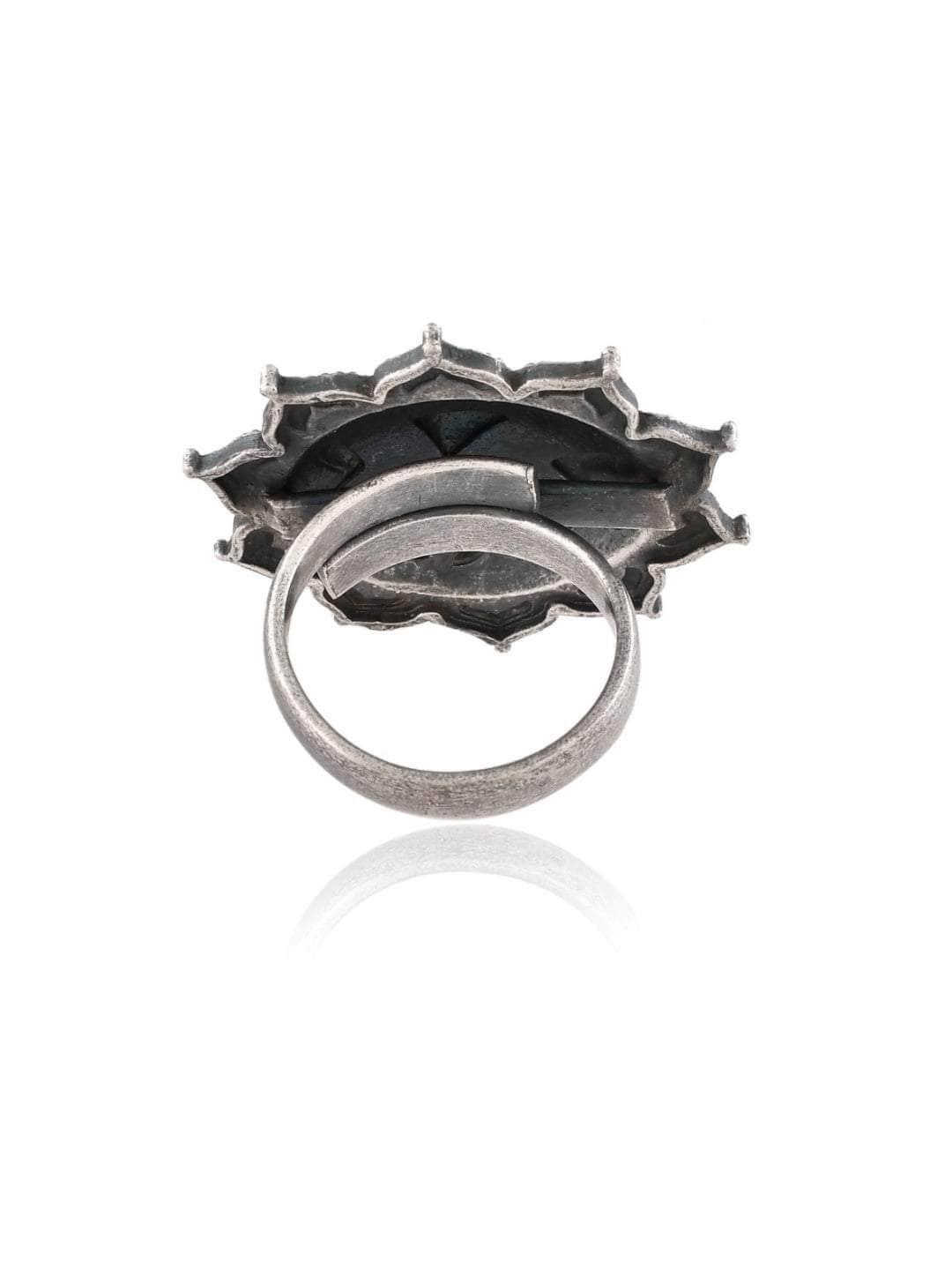 Ishhaara Oxidized Surya Mukhi Ring