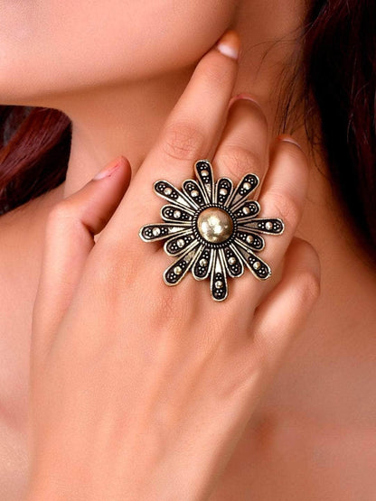 Ishhaara Oxidized Suryakar Ring