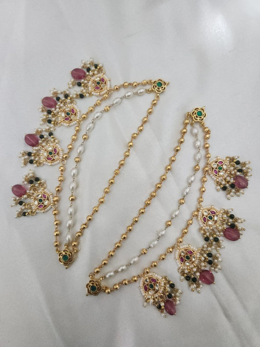 Ishhaara Paachi Kundan Earchains
