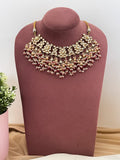 Ishhaara Pachi Kundan And Pink Beads Studded Bridal Choker