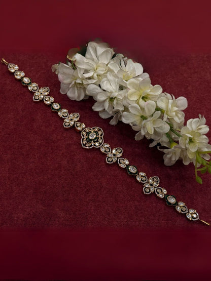 Ishhaara Pachi Kundan Full Bridal Necklace