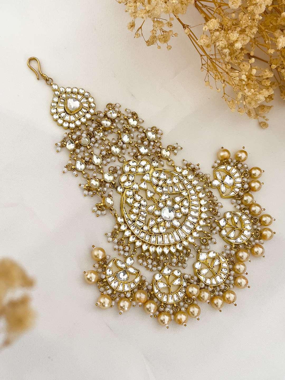 Ishhaara Pachi Kundan Heavy Bridal Pasa