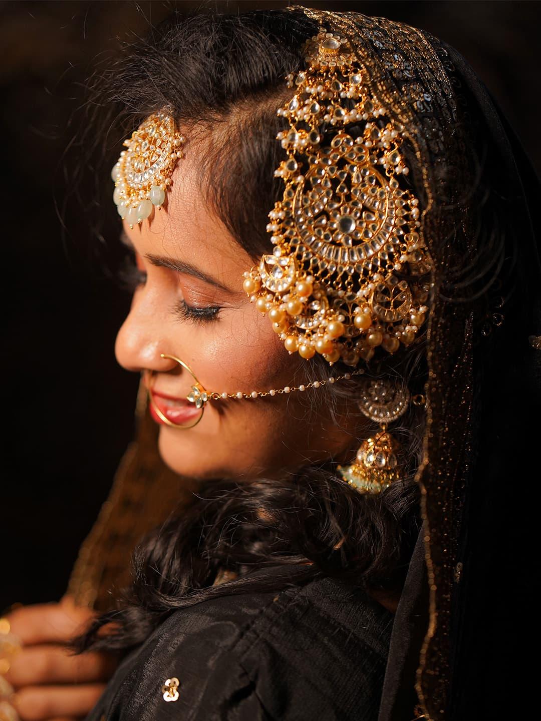 Ishhaara Pachi Kundan Heavy Bridal Pasa