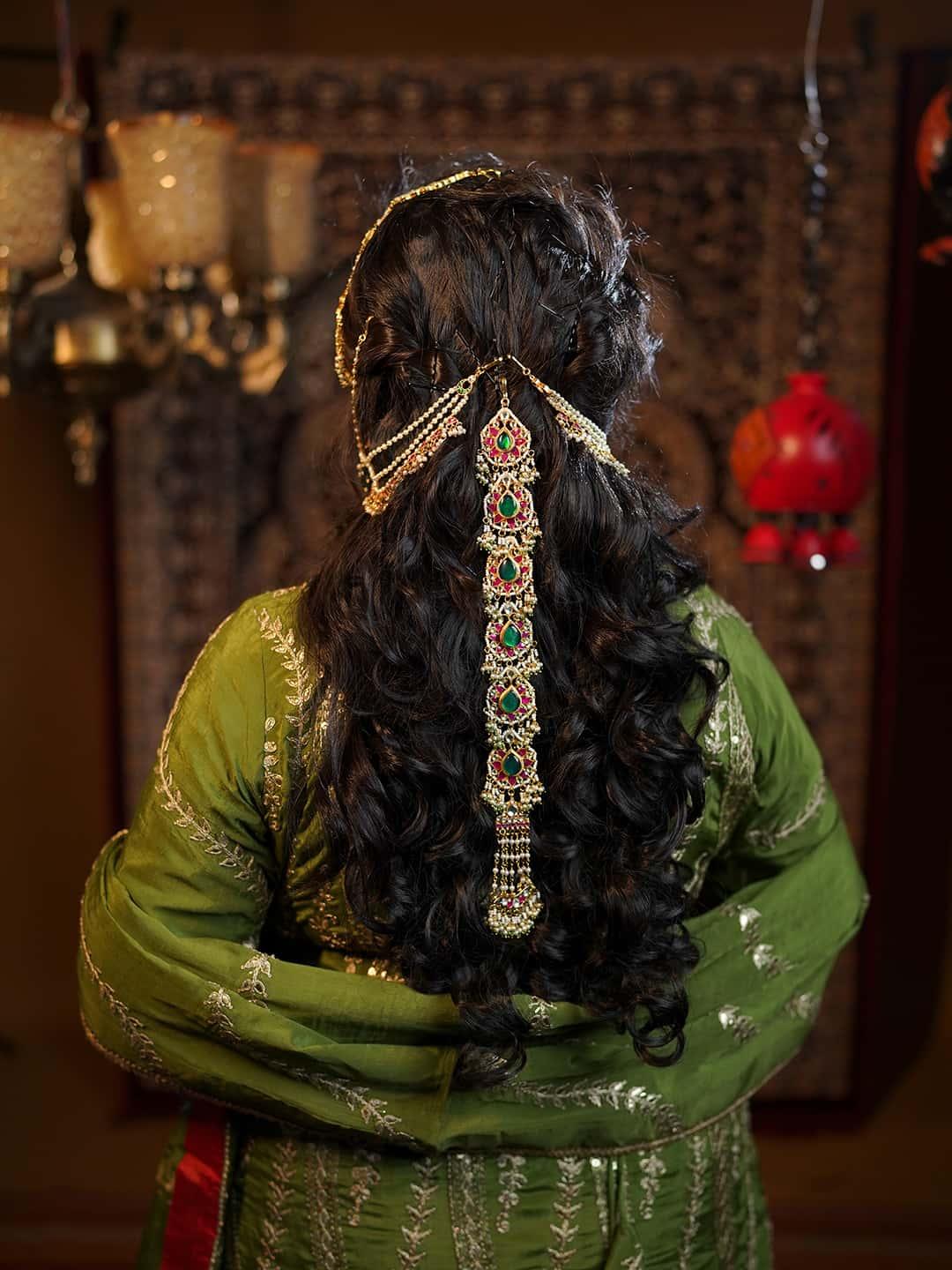 Ishhaara Pachi Kundan Studded Bridal Choti