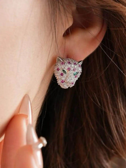 Ishhaara Panther Stud Earring